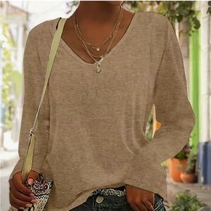 NEW Solid Tan Colored T-shirt